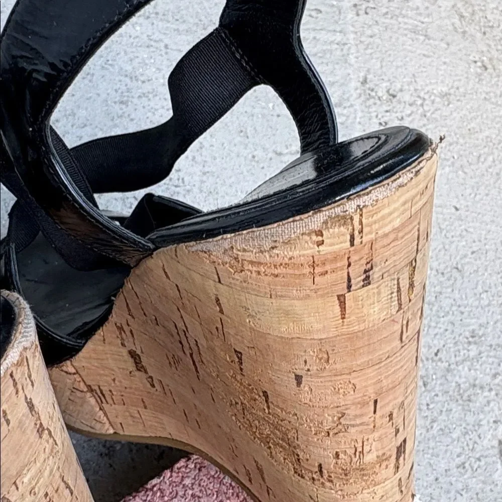 Fendi Cork Wedge Platforms